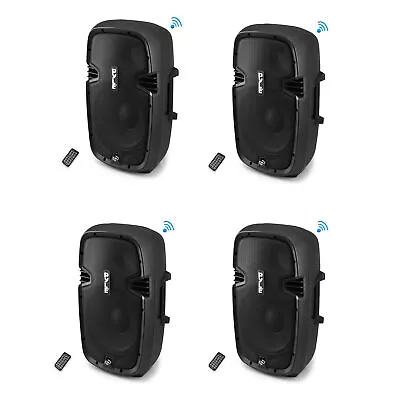 Pyle Portable 10 In Bluetooth 2 Way Full Range PA Cabinet Loud Speaker (4 Pack) • $691.99