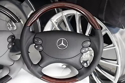 Mercedes-Benz AMG Design Sports Steering Wheel Wood Root Nut Steering Wheel SL65 E63 G55 CLS63 • $1278.55