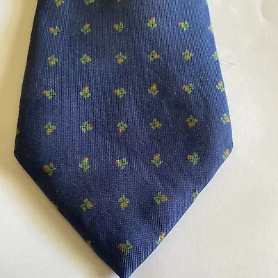 E. MARINELLA Blue/Green/Red Floral Silk LUXURY Tie HANDMADE ITALY. L~60  • $35.99