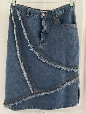 Vintage Original Threads 100% Cotton Denim Skirt Size 11/12 • $29.89