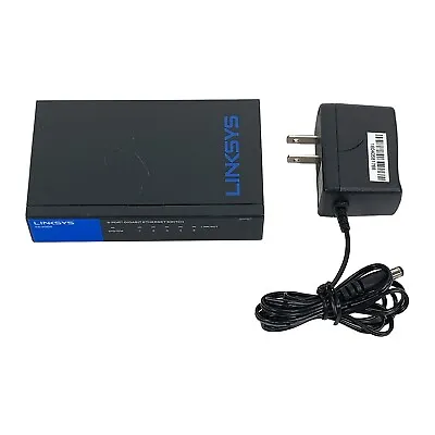 Linksys SE3005 5-port Gigabit Ethernet Switch With AC Adapter • $15.79
