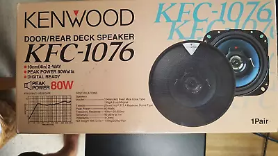 Kenwood Car Speakers 80 Watt Peak Power KFC-1076 • $50