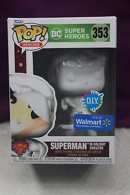 $12.54 • Buy Funko Pop DC Super Heros Superman In Holiday Sweater Walmart Exclusive DIY 353