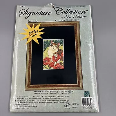 Elsa Williams Signature Collection Poppy Cat Counted Cross Stitch Kit 01612 • $21