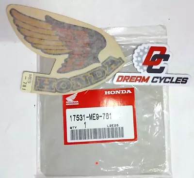 Nos Genuine Honda Vt500 Vt750 R.fuel Tank Emblem 17531-me9-781 Fast Shipping • $28.89