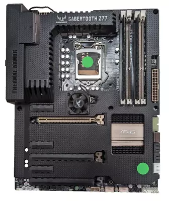 ASUS SABERTOOTH Z77 ATX Intel LGA1155 DDR3 Desktop Motherboard + IO Shield • $100