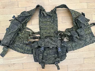 Original Russian Army Load Carrying Vest 6SH117 (6Ш117) - MOLLE Pouches Buttpack • $330