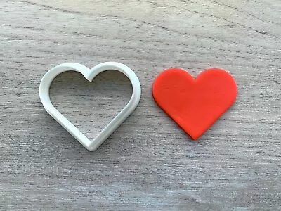 Heart 5 Cookie Cutter Fondant Jewelry Mini Clay Earring Geometric Forms • $3