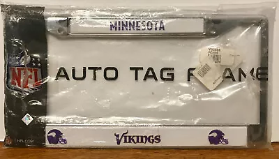 NFL Minnesota Vikings Football METAL/STURDY License Plate Frame/Holder • $10.13