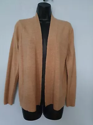 Marks And Spencer Womens Cardigan Size M.  Camel. Acrylic. Used Great Condition • £5