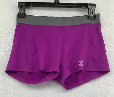 Mizuno Womens Drylite Flat Front Low Rider Purple Volleyball Short Size Small • $25.99