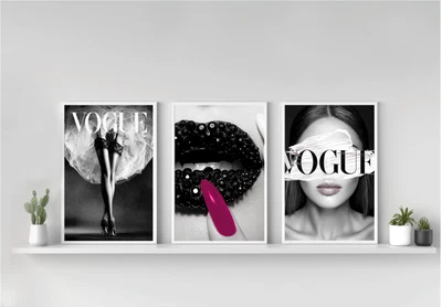 £6.49 • Buy Set Of 3 Fashion Vogue Designe Perfume Art Bedroom Home Posters Living Room S02