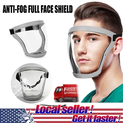 Full Face Super Protective Anti-Fog Mask Shield Safety Transparent Head Cover US • $8.19
