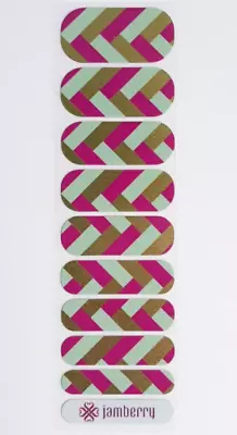 Jamberry Basket Weave Half Sheet Nail Wrap  July 2016 Tbt Exclusive Easter • $3.50