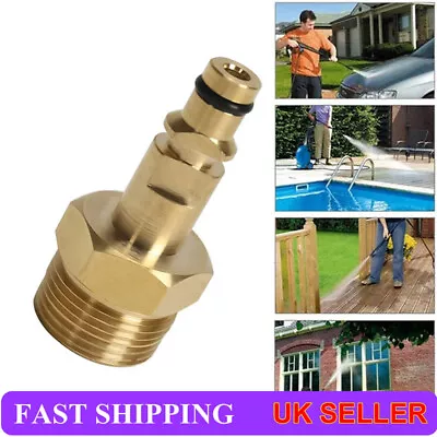 All Copper Outer Wire Washer Hose Adapter M22 14 To Quick Plug Fit Karcher New • £7.09