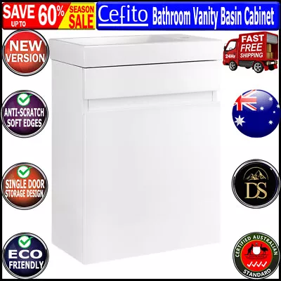 Cefito 400mm Bathroom Vanity Basin Cabinet Sink Storage Wall Hung Ceramic Basins • $146.32