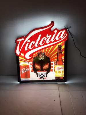 Victoria Beer WWE World Wrestling Entertainment Rey Mysterio Mask LED Light Sign • $385