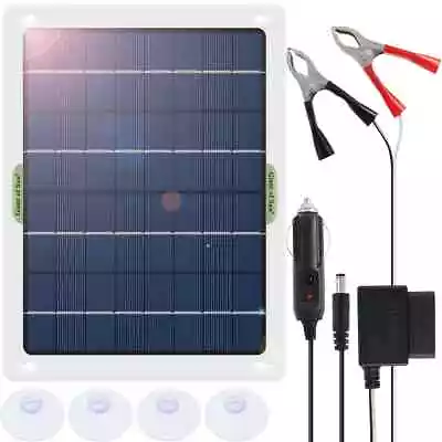 30W Solar Panel 12V Trickle Charge Battery Charger For Maintainer Marine RV Car • $23.99