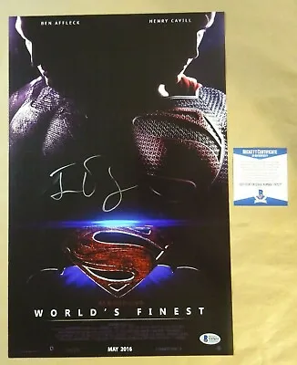 Signed Jesse Eisenberg Man Of Steel World's Finest Photo 11x17 Beckett BAS COA • $425