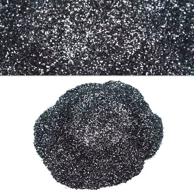 Auto Motorcycle Truck Boat Glitter Metal Flake 853744 | Gun Metal Black 8oz • $21.07