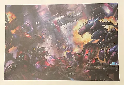 Warhammer 40K Limited Edition Art Print - Genestealer Cult V Admech Skirmish • £12