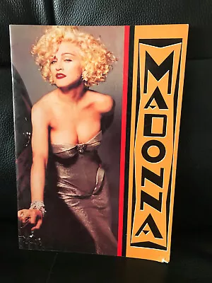 Madonna  Blond Ambition Tour Europe RARE 1990 USED Pop Programme Show Dick Tracy • £18.98