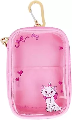 Disney Character The Aristocats Marie Cat Clear Carry Pouch With Carabiner New • $29.25