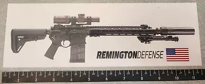 Remington Defense AR Rifle Decal Bumper Sticker Original Background = Clear • $8.49