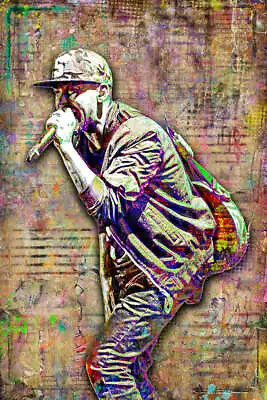 Mike Shinoda Of Linkin Park Poster Linkin ParkTribute Fine Art Free Shipping US • $59.99