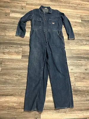 Vintage Ben Davis Cotton Denim Work Coveralls  Men's SZ 44 Regular Nice • $170.99