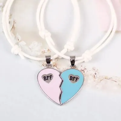 Braided Broken Heart Pendant Bracelet Bestfriends Friendship Jewelry Bracelets • $13.39
