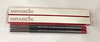 (2) Pack!!!! New In Box! Mirabella Hypnotic Lip Lustre Liner Pencil • $49.99