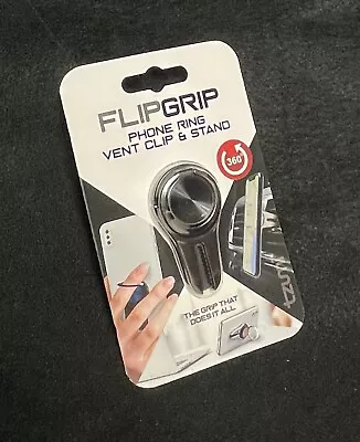 FlipGrip 3 In 1 Car Vent Phone Holder Stand Ring Fits All Phones Black NIB!  • $4