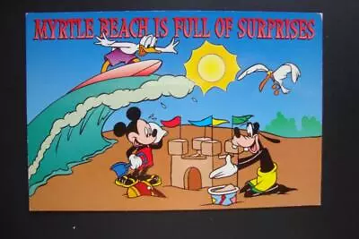 Railfans2 653) Postcard Myrtle Beach South Carolina Walt Disney's Mickey Mouse • $2.95