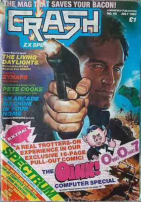 CRASH - Sinclair ZX Spectrum Magazine - Issue # 42 - July 1987 - RARE • £3.99