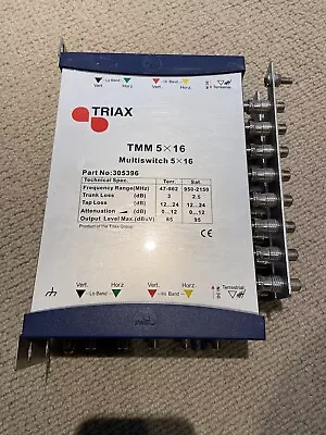Triax TMM 5 X 16 Multiswitch Part No 305396 • £30