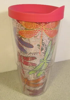 $4.99 • Buy Tervis Insulated Tumbler Dragonfly Mandala Pink Lid 24 Oz. Dragonflies