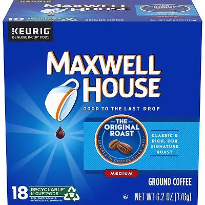 Maxwell House Original Roast Coffee 18 To 144 K Cup Pick Any Size FREE SHIPPING  • $69.89