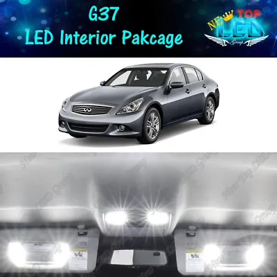11x White Interior LED Lights Package Kit For 2008 - 2011 2012 2013 Infiniti G37 • $14.99