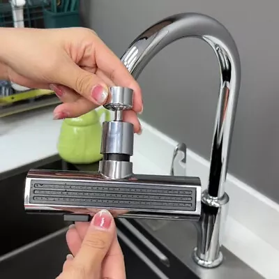 Multifunction Waterfall Kitchen Faucet 3 In 1 360° Kitchen Accessories Kitchen • £9.10