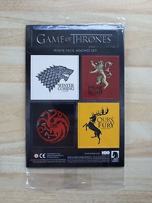 Official Game Of Thrones Sigil Fridge Magnets Novelty Gift Item Set Of 4 Magnets • £4