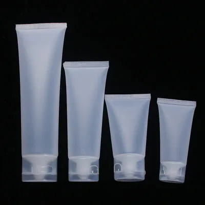 £4.73 • Buy Refillable Plastic Tube Squeeze Cosmetic Cream Hand Soap Container Empty Bottle