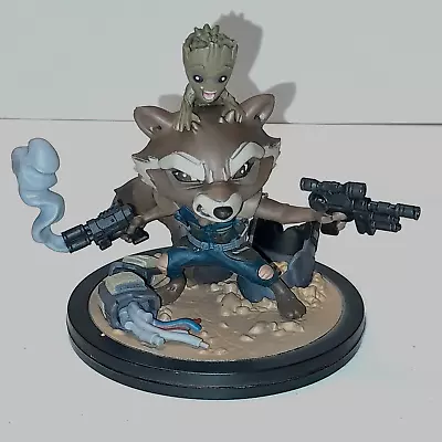 MARVEL  Q FIG Rocket Raccoon And Groot Figure 10cm From Guardians Vol 2 • $25