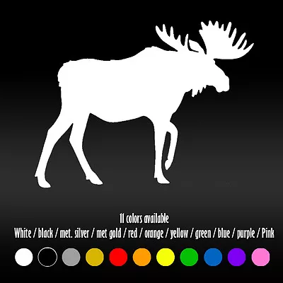 5  Moose Hunting Animal Nature Diecut Bumper Car Window Vinyl Decal Sticker • $7.66