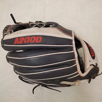 Wilson A2000  Baseball Pro-Stock 1787 11.75 Glove Black Red RHT Right Hand Throw • $150