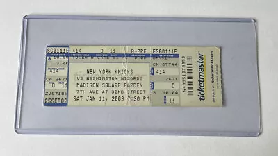 Michael Jordan Final Season Ticket Stub MSG Wizards New York Knicks 2003 • $19.99