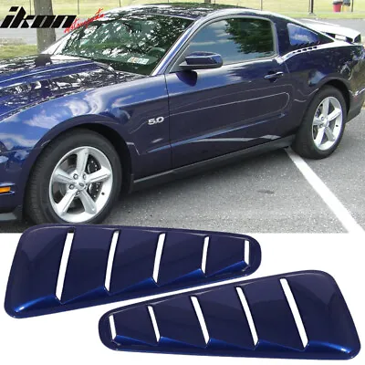 Fits 10-14 Ford Mustang OE Style Side Quarter Window Louvers Painted #J4 Blue • $108.99
