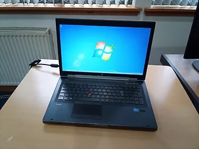 HP ELITEBOOK 8770W 17  LAPTOP I7-3630QM NVIDIA Quadro K3000M 8GB RAM 750GB HDD • £250