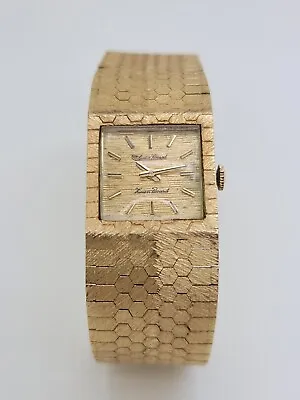 14kt Vintage  Lucien Piccard Solid Gold Watch 54.0grams • $3970
