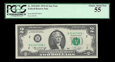 United States 2 Dollar 1976 Star Note PCGS 55 • $109.99